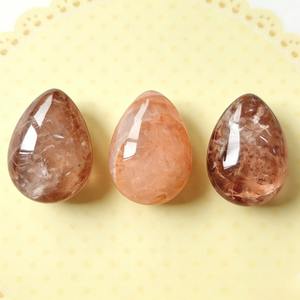 Cuarzo de Fuego Natural Pulido de Alta Calidad al por Mayor, Piedra Energética de Cristal Curativo en Forma de Huevo para Regalos de Navidad y Halloween - Product Image 3