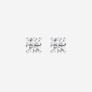 Elegant Brilliant Lab Grown Diamond <b>Stud</b> Earrings 925 <b>Sterling</b> <b>Silver</b> Women's Fine Jewelry Engagement Party Luxury Gift - Product Image 3