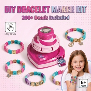 <span class=keywords><strong>Machine</strong></span> de fabrication de bracelets en forme de cœur AiJH, ensemble de bijoux <span class=keywords><strong>avec</strong></span> 216 perles, kit de fabrication de bracelets, bricolage, arts et artisanat, jouets pour enfants - Product Image 3