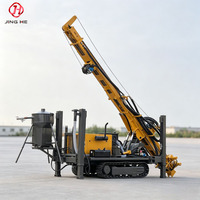 Foreuse rotative puissante JHR-300 sur chenilles à circulation inversée, 300 m, pour carottage de roche, échantillonnage de minerai et forage de formations dures