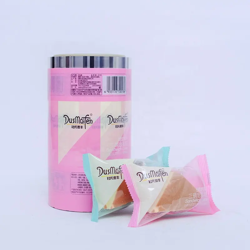 Bopp/Cpp Translucent Mylar Foil Nitrogen-Filled Inflatable Puffed Food French Bread Edible Automatic Packaging Roll Film