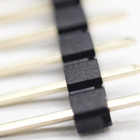 Conector de venta directa de fábrica 1,00mm aguja de una sola fila aguja recta de 180 grados conector PCB Pin Header para electrónica