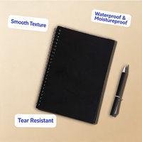 Cuaderno Personalizado de PP Impermeable y Borrable, Espiral, Resistente a Desgarros, Reutilizable, con Escritura Suave y Fácil de Limpiar, para Oficina y Escuela
