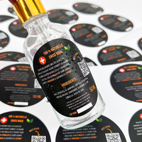 Etiquetas Adhesivas Redondas Personalizadas con Logotipo, Impresión de Etiquetas de Productos para Aceite Capilar, Vinilo Impermeable en Rollo, con Código QR
