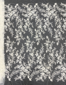 Đối xứng hoa nhân tạo lụa Bead bong bóng + <span class=keywords><strong>sequin</strong></span> thêu Wedding Dress ren vải - Product Image 1