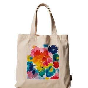 Sac fourre-tout en coton sergé imprimé sur mesure avec bandoulière, design coloré, logo personnalisé, origine américaine - Product Image 1
