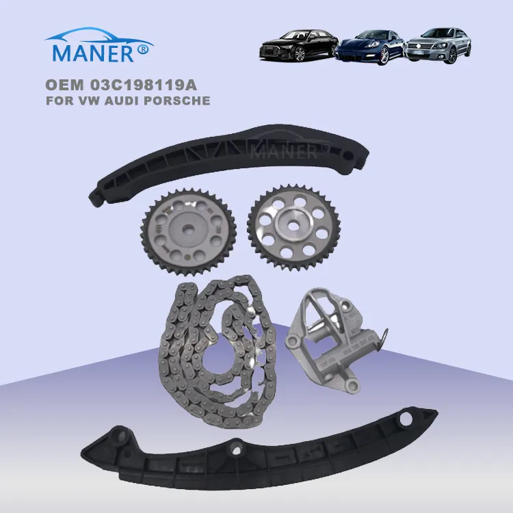 MANER Factory Outlet pièces automobiles Kit de chaîne de distribution 03C198119A pour EA111 VW POLO TIGUAN 1.4 GTI TSI 2009