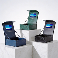 Boîtes en carton de luxe personnalisées avec écran LCD 7 pouces pour publicité vidéo, mariages et promotions d'entreprise