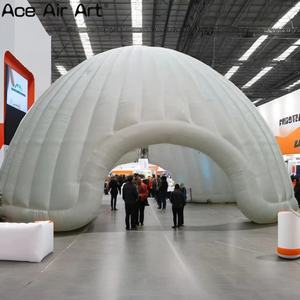 Kubah tiup tenda putih raksasa untuk acara, pameran dagang & pemasaran promosi, kubah tiup iklan yang menarik - Product Image 4