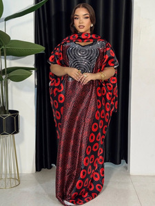 Abiti Africani da Donna 2026, Vestiti Lunghi con Paillettes, <span class=keywords><strong>Abaya</strong></span> Eleganti per Donne - Product Image 2