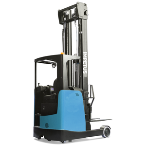 Carretilla elevadora portátil compacta de 1,5 toneladas, carretilla elevadora de alcance eléctrico completo, almacén, lado estrecho de la isla - Product Image 3