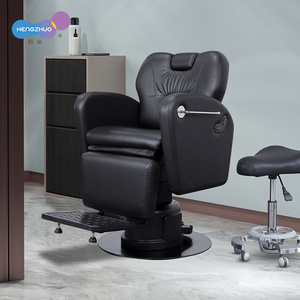 Chaise de barbier électrique professionnelle pour hommes avec <span class=keywords><strong>2</strong></span> moteurs équipement de coiffure meubles de salon de beauté pour coiffeur
