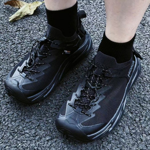 FASHION Genuine Leather Open Toe Walking Sandals Breathable <b>Hook</b> & Loop Closure Summer Men's <b>Shoes</b> - Product Image 3