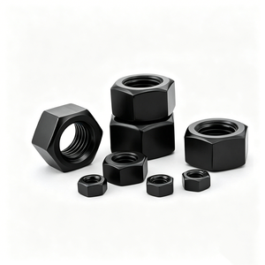 High Precision Hex Nuts Carbon Steel Black Oxide <b>Fasteners</b> for Global Furniture Hardware - Product Image 1
