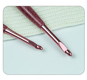Uncinetti Ergonomici con Manico in Resina, Aghi per Uncinetto con Testa Liscia in Alluminio per Principianti e Artigiani Esperti - Product Image 5