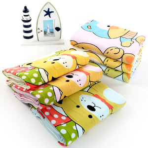 Serviettes imprimées en gaze de coton double couche 35x75 cm, style dessin animé, douces pour la peau, pour usage domestique - Product Image 2