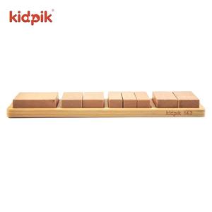 Giocattoli Montessori in Legno, Blocchi con <span class=keywords><strong>Figure</strong></span>, Puzzle Sensoriale per Bambini, Giochi Educativi di Matematica - Product Image 3