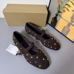 Zapatos <span class=keywords><strong>de</strong></span> Mujer Primavera 2025, Estilo <span class=keywords><strong>Ballet</strong></span>, Zapatos <span class=keywords><strong>de</strong></span> Descanso, Mary Jane, Zapatos Individuales, Compra Zapatos Casuales, Sin Cordones, Parte Superior <span class=keywords><strong>de</strong></span> Felpa, Planos - Product Image 3
