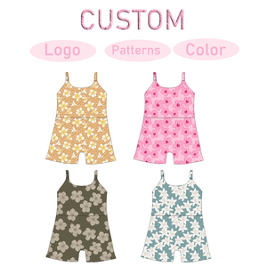 <span class=keywords><strong>Costume</strong></span> <span class=keywords><strong>da</strong></span> bagno intero casual estivo all'ingrosso per bambine, stile hawaiano con spalline, per neonate - Product Image 1