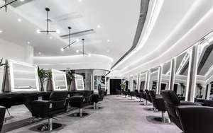 Équipement de salon de beauté moderne Chaise de salon de coiffure Mobilier de siège en cuir antique avec design de boutique - Product Image 2