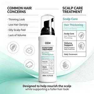 โฟมเพิ่มความหนาเส้นผม OEM Step 2 ขนาด 200 มล. บำรุงหนังศีรษะ เพิ่มวอลลุ่ม บำรุงเส้นผมทุกวัน เพื่อผมที่หนาขึ้นและดูอิ่มฟูขึ้น - Product Image 4