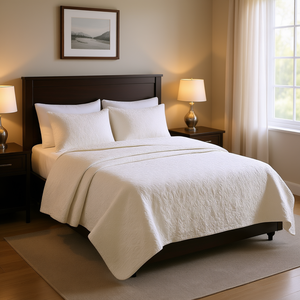 ชุดผ้านวมครีมฟูลควีนแบบกลับด้านได้ 3 ชิ้น ลายวินเทจ ไส้โพลีเอสเตอร์ สไตล์คลาสสิก ใช้ได้ทุกฤดู - Product Image 2