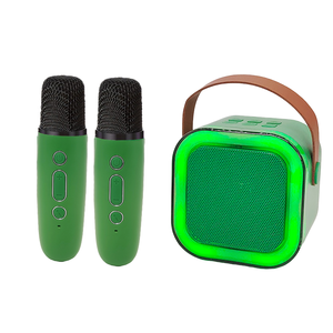 Mini Máquina de Karaoke, Altavoz Portátil con Micrófonos y Luces LED, Regalos de <span class=keywords><strong>Navidad</strong></span> y Cumpleaños para Niños - Product Image 4