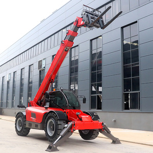 Telehandler Baru 2026 13.8m Forklift Truck 5ton 4ton Telescopic Handler dengan Aksesori Garpu untuk Konstruksi - Product Image 1