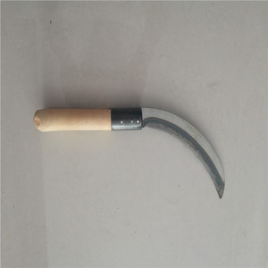 6.5 "industriale in acciaio al carbonio strumento da giardino erba falce strumenti per l'agricoltura falce falce erba con manico in legno - Product Image 6