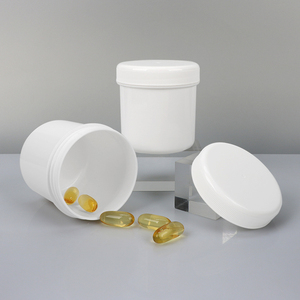 100ml/250ml White plastic PP <b>container</b> packaging plastic bottles for <b>tablets</b> pet health supplements - Product Image 4