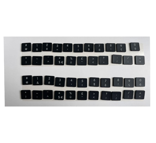 Custom Languages Keyboard Keys KeyCaps Set for Macbook Pro 16" A2141 Keyboard AP19 with Orginal