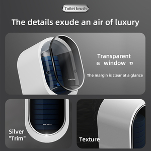 تصميم جديد مثبت على الحائط مع رؤوس فرشاة قابلة للاستبدال لتنظيف الحمام - Product Image 5