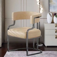 Chaise de salle à manger de luxe, chaise de salon de beauté, chaise de bureau d'hôtel, chaise de mahjong, chaise de maquillage pour client de salon de manucure