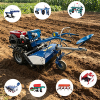 Tractor Agrícola Diésel Certificado CE de 12-32HP, Motocultor de Dos Ruedas Refrigerado por Agua para Exportación Global