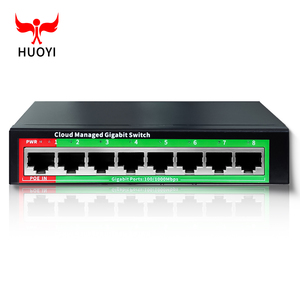 Oem/ODM Quản Lý 8 cổng đầy đủ Gigabit <span class=keywords><strong>Ethernet</strong></span> hỗ trợ poe-in chuyển đổi lớp 2 chuyển đổi đám mây quản lý mạng chuyển đổi cho không dây AP - Product Image 1