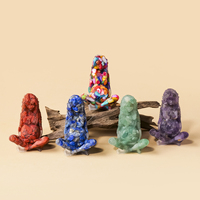 Statue de Mère Enceinte en Résine de Cristal Naturel, Ornement de Guérison, Cadeau de Maternité, Décoration Spirituelle de Bureau pour Nouvelle Maman