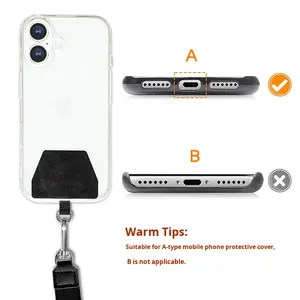 Niedliches Metallisches Langes Trapezförmiges Gewebtes Handy-Umhängeband Halsband Langlebiges Gewebtes Stoffband Einfacher Vielseitiger Crossbody-Stil Verstellbar - Product Image 2