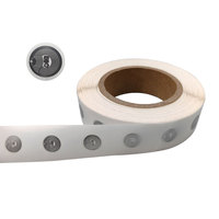 Etiqueta NFC Personalizada Impermeable de 13.56MHz con 1K de Memoria, Etiqueta NFC de PET de 18mm de Diámetro, Etiqueta RFID para Trazabilidad de Productos