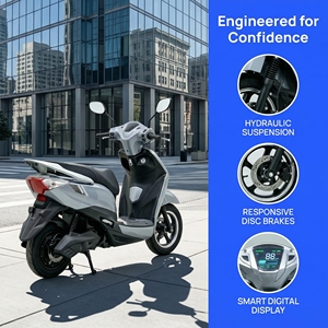<span class=keywords><strong>Moto</strong></span> électrique 1500W haute vitesse, nouveau design, scooter électrique pour adultes, batterie électrique, fabriqué en Chine - Product Image 2