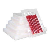 Sachet sous vide pour chambre PA PE thermoscellé sac d'emballage sous vide lisse plat en plastique transparent pour aliments surgelés pour viande fraîche