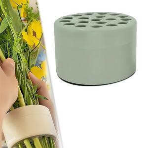 Adjustable Silicone Flower Stem Holder Round 7x7x4cm For Living Room Decor - Product Image 5