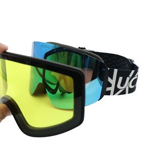 Gafas de esquí Ucaco con lentes magnéticas intercambiables, doble capa antivaho, para hombres y mujeres, deportes de nieve al aire libre, talla única - Product Image 5