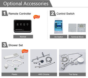 Terma De Agua Caliente 5500 Fábricas que venden Géiser instantáneo Agua caliente con ducha para ducha de agua de lluvia - Product Image 5