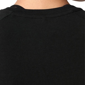 T-shirt à manches longues pour femme, en coton mélangé doux, col rond, haut basique, personnalisable avec logo, vente en gros, usine OEM - Product Image 3