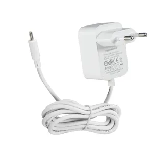 1A 12W Supply Wall Plug White Color 1.5M Electric Wire Cable 12V 2A Ac Dc Power Adapter