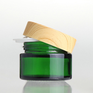Barattoli in Vetro Verde Rotondi di Alta Qualità con Coperchio a Vite in Plastica, Personalizzabili, 1oz 2oz 3oz 4oz - Product Image 5
