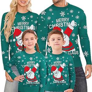 Family Parent-Child Pullover Holiday Women'<strong>s</strong> Knitted <strong>Xmas</strong> Couple Ugly Winter Cheap Family Christmas <strong>Jumpers</strong> Santa Claus Sweaters - Product Image 5
