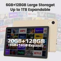 Tablette PC de jeu extensible Android 15 6+128 Go 5G WiFi Écran tactile IPS pour tablette PC White Box OEM/ODM