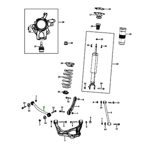 Barra de dirección 52124830AD para DODGE Durango JEEP Grand Cherokee, sistema de suspensión MacPherson - Product Image 4