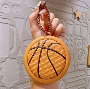 New Arrival Mini Silicone Coin <b>Purse</b> Sports Series Sports Bag Tennis Football Basketball Pattern Pendant <b>Cute</b> Mini Bag - Product Image 4